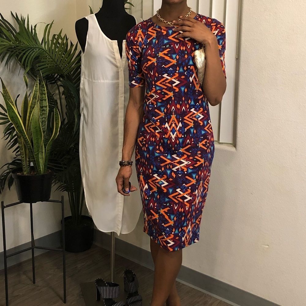 Lula Rue Aztec Print NWT Dress - Picture 12 of 14